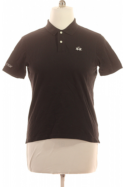 La Martina Polo tričko černé s krátkým rukávem a výšivkou Velikost L | La Martina | obrázek 2