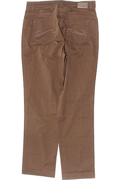 BRAX Dámské bavlněné hnědé rovné volnočasové kalhoty s kapsami Vel. 38 | BRAX | obrázek 3