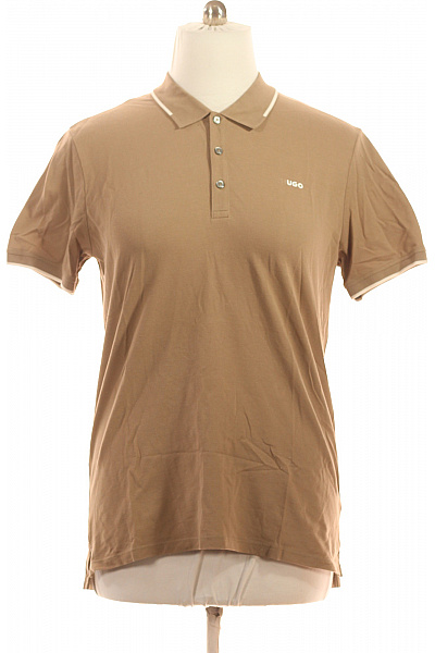 Hugo Boss Pánské Hnědé Polo Tričko S Krátkým Rukávem Basic Vel. XL