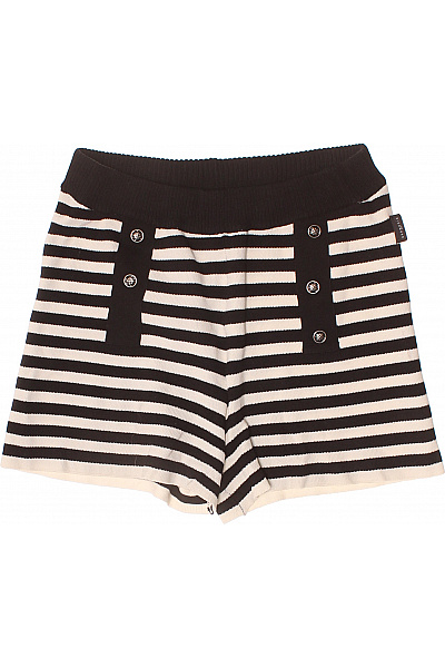 richmond Dámské kraťasy nylonové pruhované černo-bílé s kapsami ležérní krátké Velikost l | richmond | obrázek 2