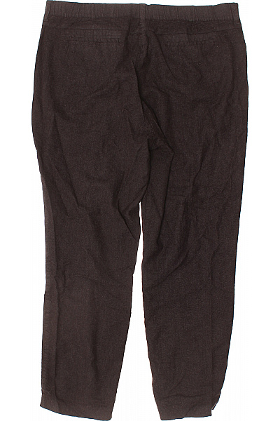 BRAX Dámské hnědé volné rovné pohodlné oblekové kalhoty Vel. DE 44 | BRAX | obrázek 2