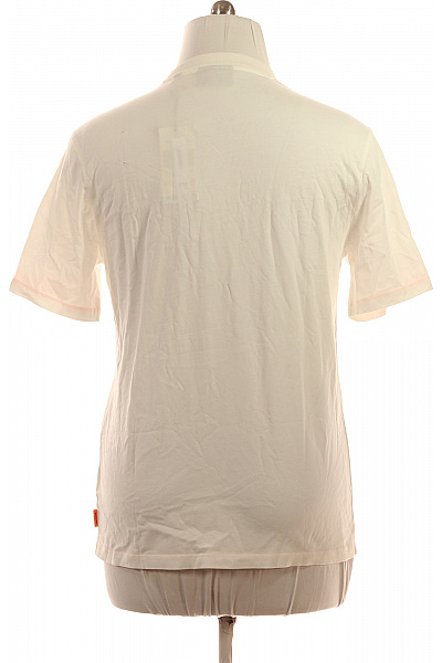 Scotch & Soda Bílé bavlněné tričko s krátkým rukávem a potiskem Vel. L | Scotch & Soda | obrázek 3