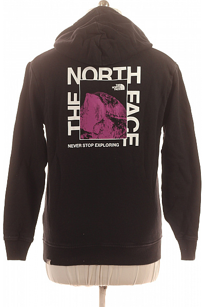 THE NORTH FACE Pánská bavlněná černá mikina s kapucí přes hlavu streetwear Vel. l | THE NORTH FACE | obrázek 2