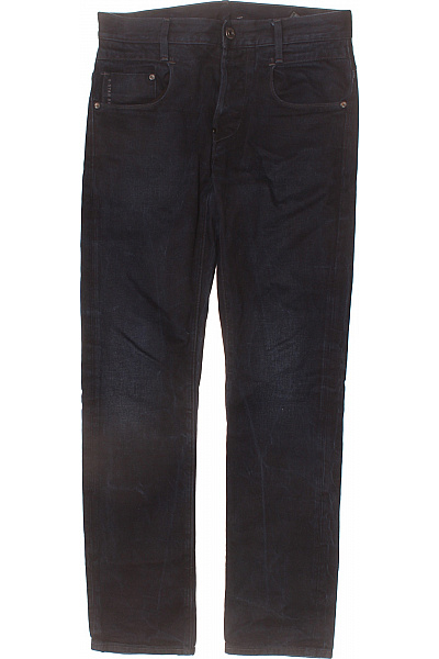 G-Star Pánské Tmavě Modré Džíny Rovné Kapsy Knoflíky Klasické Velikost 31