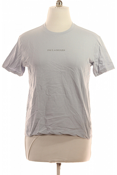 paul&shark Pánské tričko s krátkým rukávem a nápisem světle modré basic Velikost l | paul&shark | obrázek 2