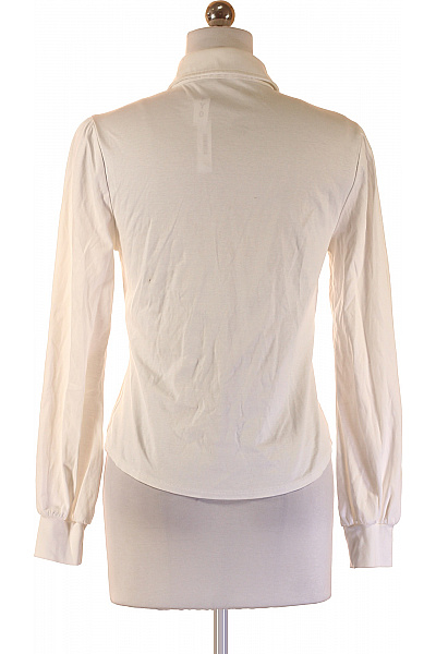 Karl Lagerfeld Bílá bavlněná košile s dlouhým rukávem a výšivkou elegantní Vel. XS | Karl Lagerfeld | obrázek 2