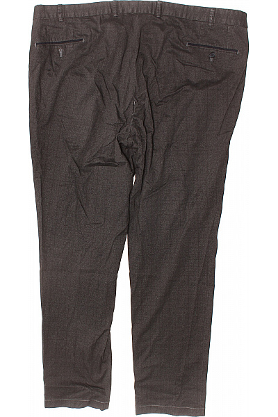 Hiltl Pánské tmavě hnědé volnočasové rovné kalhoty svislý vzor Vel. XXL | Hiltl | obrázek 2