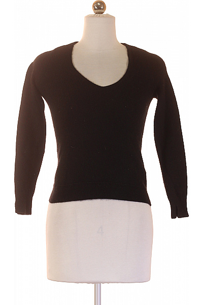 LAWRENCE GREY Dámský černý pulovr s výstřihem do V basic Vel. 34 | LAWRENCE GREY | obrázek 2