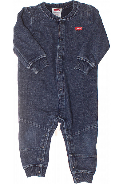 LEVIS Modré Kojenecké Body S Dlouhým Rukávem Vel. 80