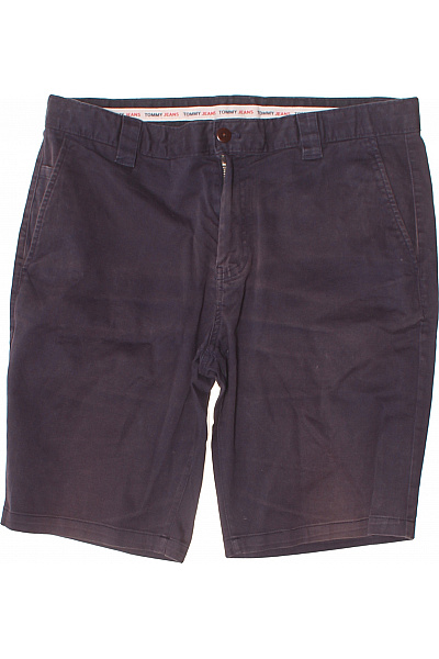 TOMMY HILFIGER Pánské Tmavě Modré Chino Kraťasy Ležérní Volné S Kapsami Velikost 34