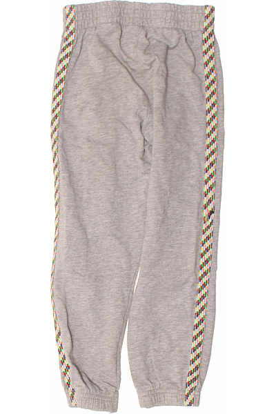 Nike Dětské chlapecké šedé tepláky s logem a barevným bočním lemem Vel. 110/116 | Nike | obrázek 3