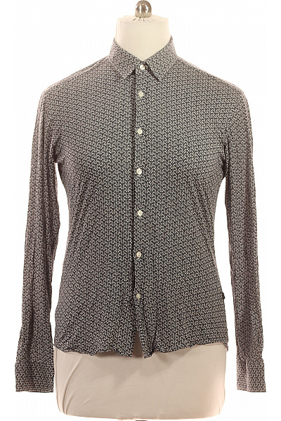 Hugo Boss Pánská lyocellová košile slim fit vzorovaná černobílá Vel. M | Hugo Boss | obrázek 2