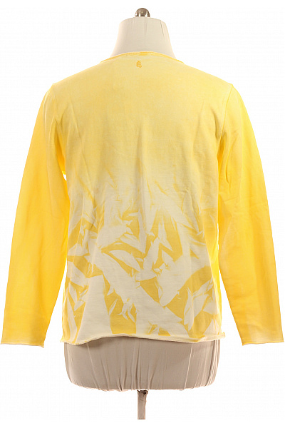 Mey & Edlich Dámská žlutá mikina s dlouhým rukávem batikovaná přes hlavu Vel. 52 | Mey & Edlich | obrázek 2