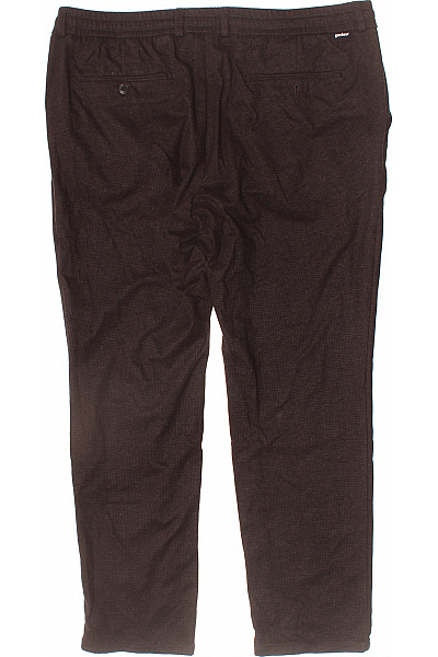 GARDEUR Pánské hnědé kalhoty ležérní rovné s pružným pasem Velikost 40 | GARDEUR | obrázek 3