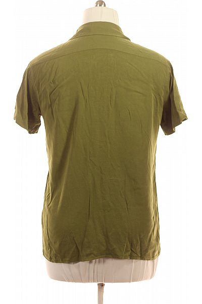 LAWRENCE GREY Pánská viskózová khaki košile letní ležérní krátká Vel. L | LAWRENCE GREY | obrázek 2
