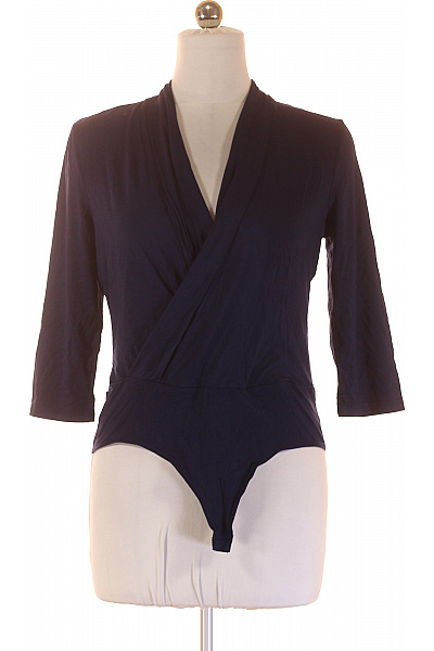 Les Lunes Dámské Rayonové Body Zavinovací Tmavě Modré Elegantní Jednobarevné S Dlouhým Rukávem Velikost L | Les Lunes | obrázek 2