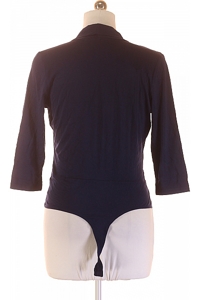 Les Lunes Dámské Rayonové Body Zavinovací Tmavě Modré Elegantní Jednobarevné S Dlouhým Rukávem Velikost L | Les Lunes | obrázek 3