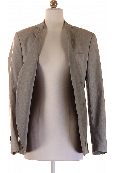 SELECTED Polyesterové společenské sako šedé dvouřadé elegantní moderní Velikost 42 | SELECTED | obrázek 4