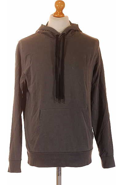 mey Pánská Mikina Šedá Jednobarevná Streetwear DlouhýRukáv PřesHlava KlokaníKapsou Vel. m | mey | obrázek 2