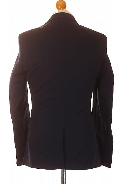 Polyesterové Modré Sako Jednořadé Vypasované Elegantní Business Na Běžné Nošení Velikost 36R | Unimoda | obrázek 3