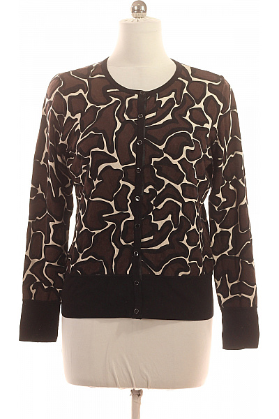 BETTY BARCLAY Dámský viskózový kardigan hnědý vzorovaný elegantní propínací na knoflíky Vel. 40 | BETTY BARCLAY | obrázek 2