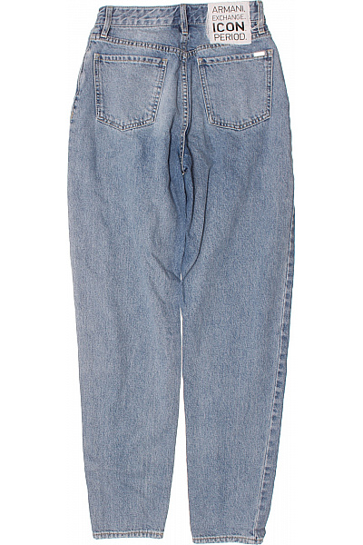 ARMANI Modré dámské džíny J56 Baggy seprané volné s vysokým pasem Vel. 26 | ARMANI | obrázek 2