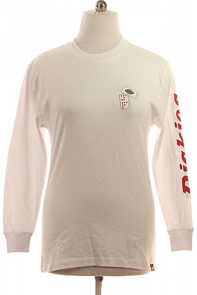 Dickies Pánské tričko s dlouhým rukávem a potiskem bílé Velikost s | Dickies | obrázek 2