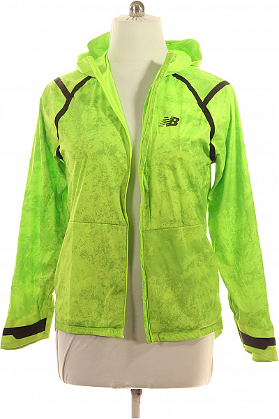 New Balance Pánská Polyesterová Sportovní Běžecká Větrovka Se Zipem A Kapucí Velikost M