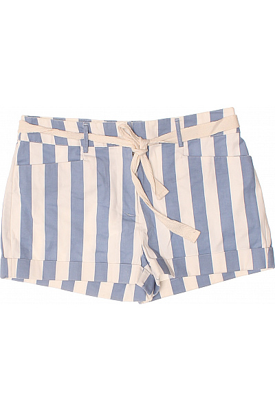 MANGO Dámské bavlněné pruhované kraťasy s páskem volnočasové letní stylové Vel. 34 | MANGO | obrázek 2