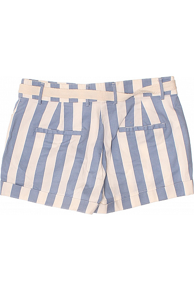 MANGO Dámské bavlněné pruhované kraťasy s páskem volnočasové letní stylové Vel. 34 | MANGO | obrázek 3