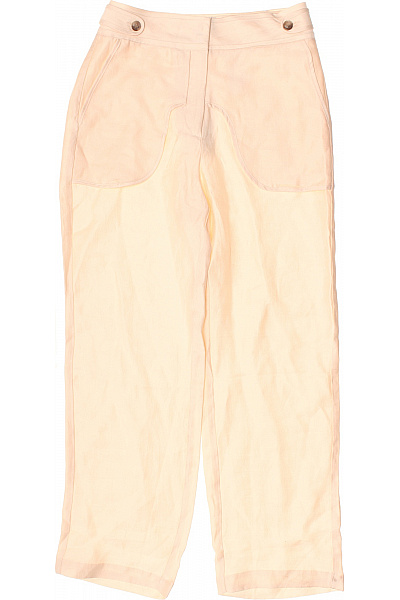 MUNTHE Letní volné béžové elegantní široké kalhoty s kapsami Velikost 38 | MUNTHE | obrázek 2