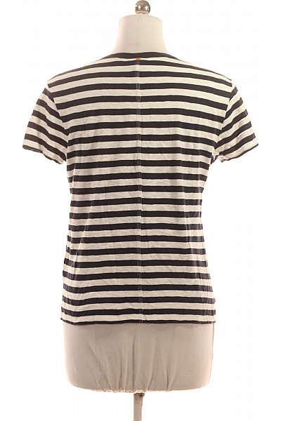 Hugo Boss Dámské bavlněné tričko s krátkým rukávem a kulatým výstřihem pruhované basic Velikost L | Hugo Boss | obrázek 3