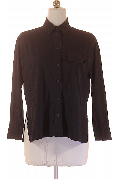 MAX&CO. Dámská černá Košile Dlouhý Rukáv Volná Ležérní Business Velikost XS