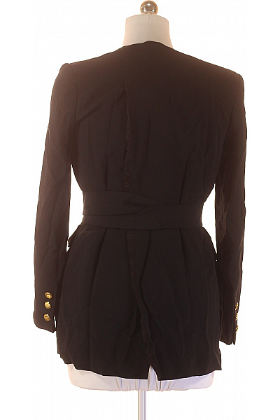 Esmara Černé viskózové sako s páskem elegantní zavinovací business Velikost 32 | Esmara | obrázek 2