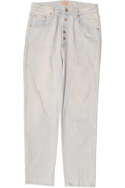 MOTHER Dámské Džíny Široké Světlé Volné Na Knoflíky Vintage Velikost 29