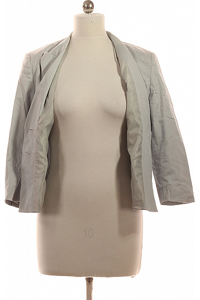 TAIFUN Dámské sako bavlněné šedé elegantní business na běžné nošení s 3/4 rukávem Vel. 40 | TAIFUN | obrázek 4