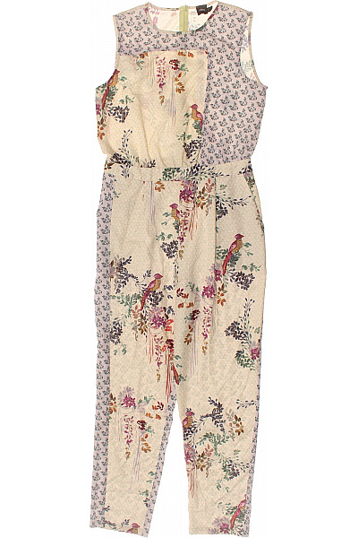 asos overal bez rukávů květinový ptáček béžový Vel. UK 12 | asos | obrázek 2