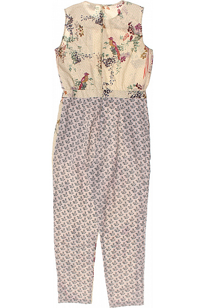 asos overal bez rukávů květinový ptáček béžový Vel. UK 12 | asos | obrázek 3