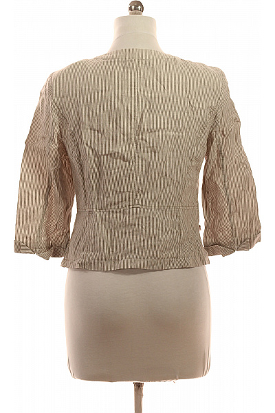 GERRY WEBER béžové pruhované sako s 3/4 rukávem volnočasové Velikost M | GERRY WEBER | obrázek 3