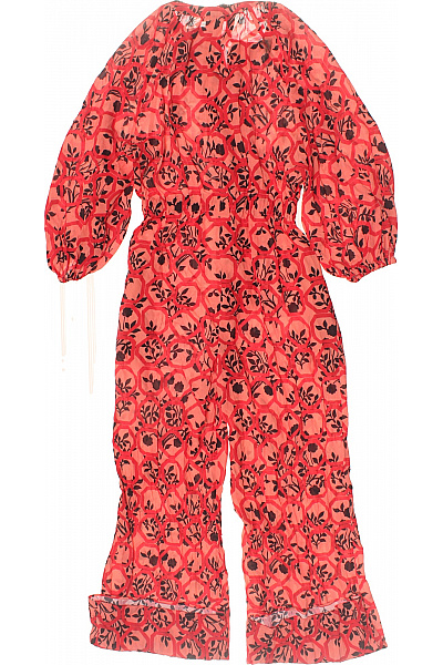 Weekday dámský overal krátký rukáv červený květinový Vel. 40 | Weekday | obrázek 2