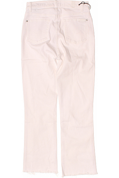 Dámské bílé bavlněné džíny s roztřepenými nohavicemi Vel. 26 | Unimoda | obrázek 2