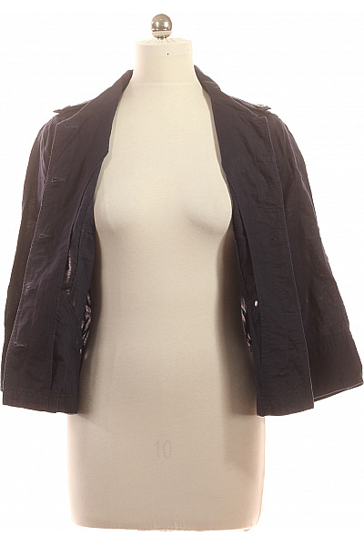 s.OLIVER Dámská lněná bunda modrá krátká vojenská Velikost 42 | s.OLIVER | obrázek 4