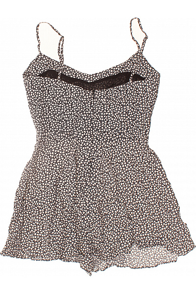 ZARA dámský černobílý květovaný overal bez rukávů letní Vel. S | ZARA | obrázek 3