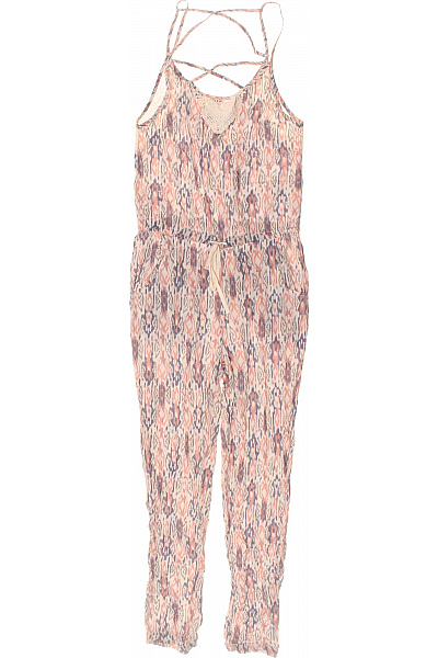 REVIEW dámský overal bez rukávů vzorovaný růžový Vel. S | REVIEW | obrázek 2