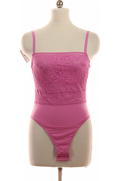 Wolford Růžové Krajkové Body Vel. L/C