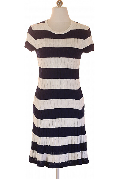 Ralph Lauren Dámské pruhované šaty s krátkým rukávem pletené letní Velikost XS | Ralph Lauren | obrázek 2