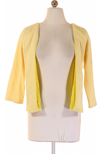 Ichi Dámské žluté sako s 3/4 rukávem vzorované ležérní Velikost S | Ichi | obrázek 4