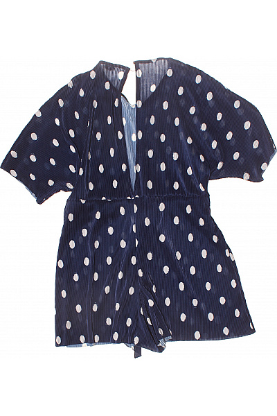 asos dámský modrý puntíkovaný overal s krátkým rukávem Velikost 40 | asos | obrázek 3