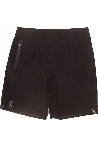 RUN DMC Pánské černé Sportovní Kraťasy S Kapsami A Zipem Velikost M