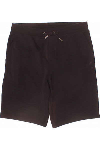 Karl Lagerfeld Pánské Bavlněné Kraťasy černé Volnočasové S Kapsami Velikost L